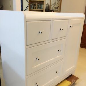 Country Style Changing Table - Side View