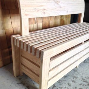 Custom Solid Pine Bench