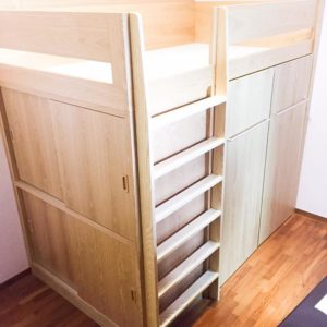 Loft Bed with Wardrobe