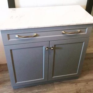 Storage Cabinet with Marble Top