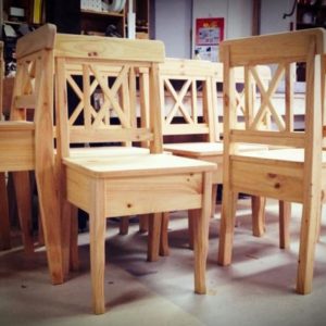 Solid Wood Pine Chairs