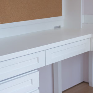 Study Table with Built-in Corkboard - Close Up