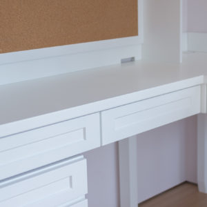 Study Table with Built-in Corkboard - Close Up
