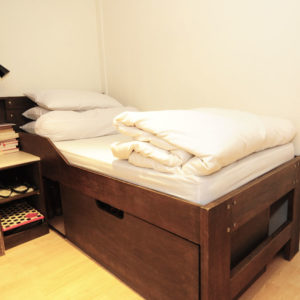 High Bed with Box Storage