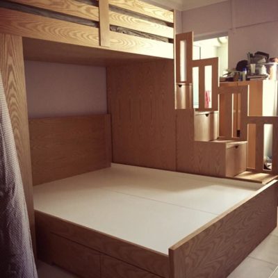 Co-Sleeping Bunk Bed with Mix Sizes