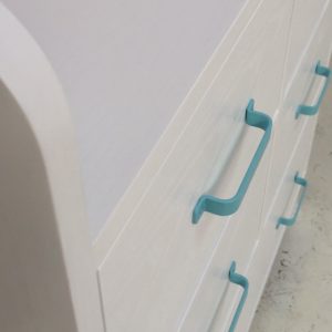 Aqua Changing Table - Close Up View