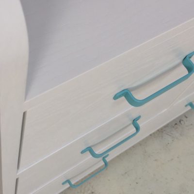 Aqua Changing Table - Top View