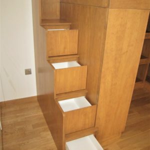 Loft Bed with Cubby Storage - Storage Staircase