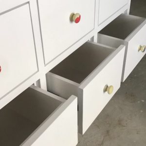 Close up of chest of drawers