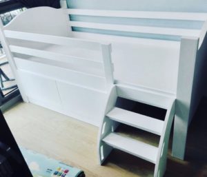 Mini Loft Bed - Ladder View